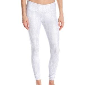 Alo Yoga White Python Leggings